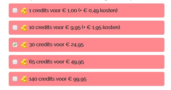 Site voor vreemdgaan credits kopen``