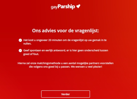 gay parship vragenlijst