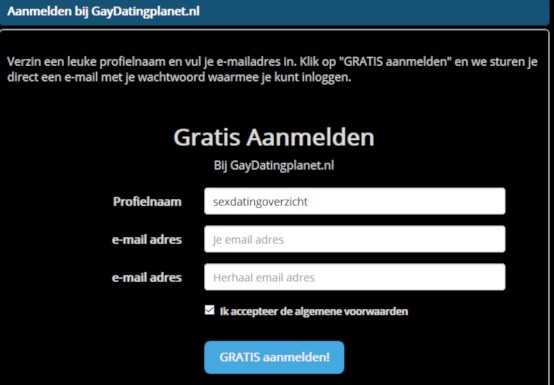 Gaydatingplanet gratis aanmelden